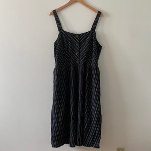 Reitmans Linen Blend Striped Dress